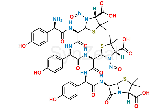 Picture of N,N-Di Nitroso Amoxicillin Impurity J Trimer