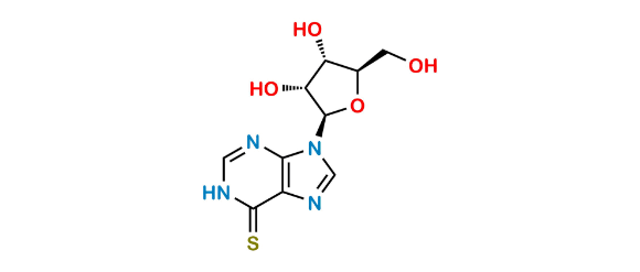 Picture of 6-Mercaptopurine-9-β-D-Ribofuranoside