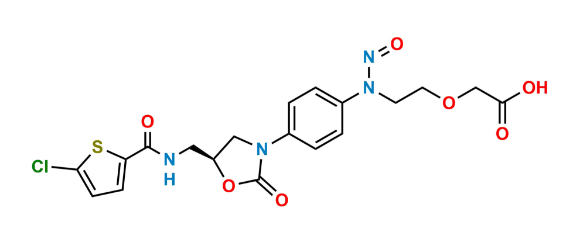 Picture of N-Nitroso Rivaroxaban Open-Ring Acid Impurity