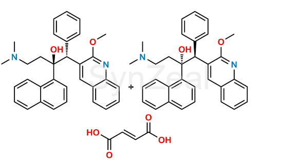 Picture of Bedaquiline Impurity 2 (Mixture) Fumarate Salt