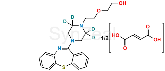 Picture of Quetiapine D4 Hemifumarate