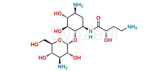 Picture of 6-O-Des(6-Amino-α-D-gluocopyranosyl) Amikacin