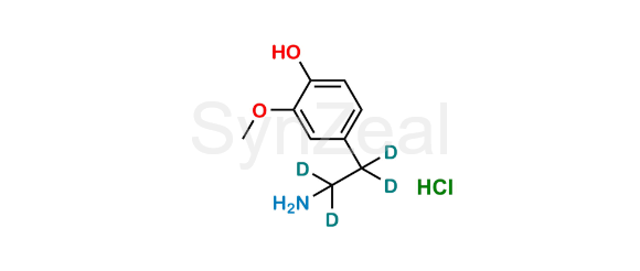 Picture of 3-Methoxy Dopamine-D4 Hydrochloride