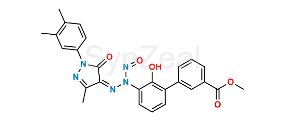 Picture of N-Nitroso Eltrombopag Methyl Ester Impurity