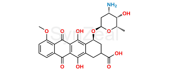 Picture of 9-Carboxy Doxorubicin Impurity 2