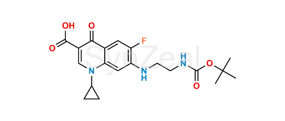Picture of N-(tert-Butoxycarbonyl) Desethylene Ciprofloxacin