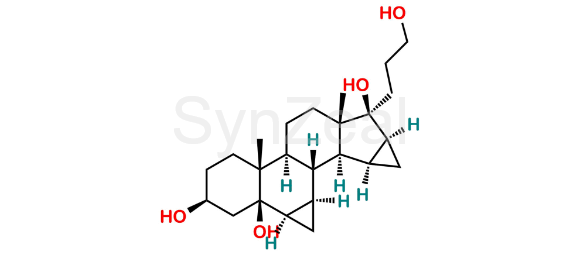 Picture of 3β,5β-Dihydroxy Drospirenone Ring-opened Alcohol Impurity