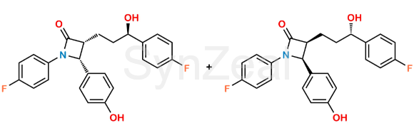 Picture of Ezetimibe diastereomers (R,R,R and S,S,S)