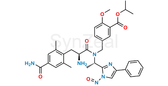 Picture of N-Nitroso Eluxadoline Isopropyl ester impurity