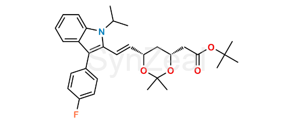 Picture of (3R,5S)-Fluvastatin-3,5-Acetonide Tert-Butyl Ester