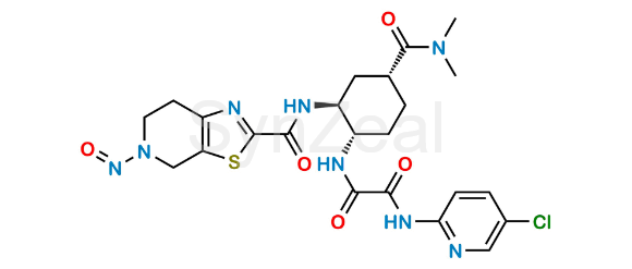 Picture of Edoxaben Diastereomer (1S,2S,4R) Isomer Desmethyl N-Nitroso Impurity