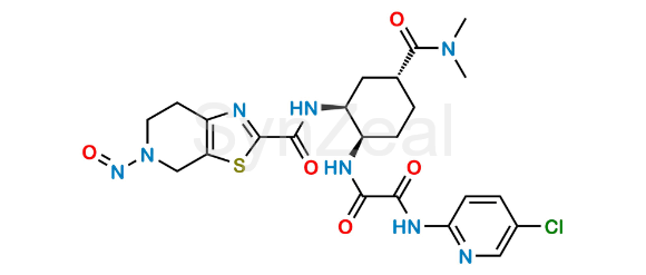 Picture of Edoxaben Enantiomer (1R,2S,4R) Isomer Desmethyl N-Nitroso impurity