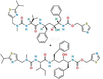 Picture of Mixture of Ritonavir Isoleucine Analog & Ritonavir EP Impurity R