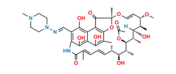 Picture of 25-O-Desacetyl 23-Transacetyl Rifampicin