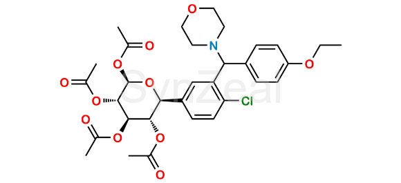 Picture of Sotagliflozin 2,3,4,5-tetraacetate Morpholine Impurity