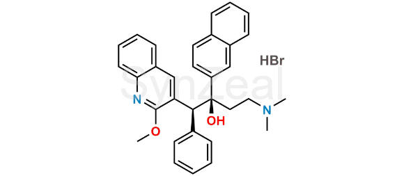 Picture of Bedaquiline Des-Bromo Diastereomer Impurity 2