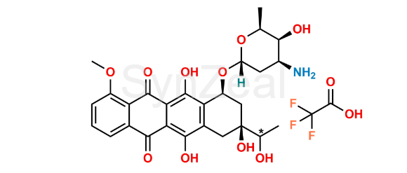 Picture of Doxorubicin Impurity 15 (Mixture of Diastereomers) (TFA Salt)