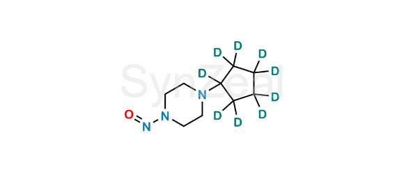 Picture of  N-Nitroso Cyclopentylpiperazine D9