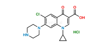 Picture of 6-Chloro-6-Defluoro Ciprofloxacin Hydrochloride