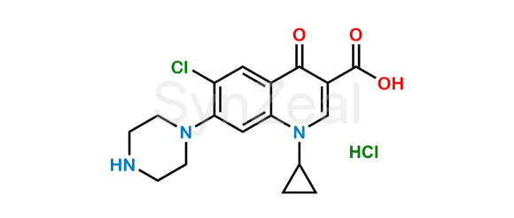 Picture of 6-Chloro-6-Defluoro Ciprofloxacin Hydrochloride