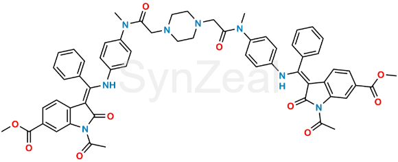 Picture of Nintedanib Piperazine Dimer Acetyl Impurity