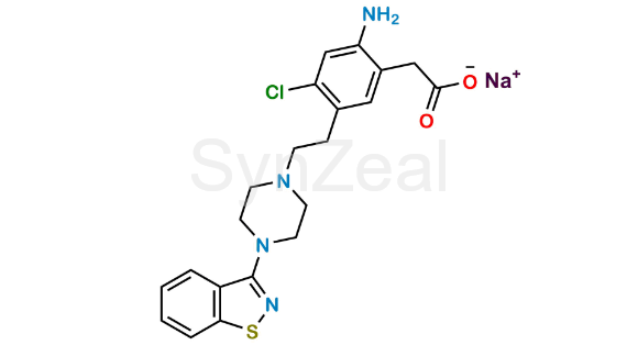 Picture of Ziprasidone EP Impurity C (Sodium salt)