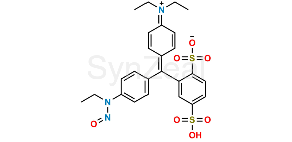 Picture of Desethyl Isosulfan Blue Nitroso Impurity