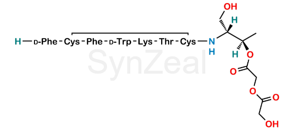 Picture of [O-Glycolide-Threoninol]-Octreotide