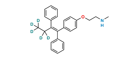 Picture of N-Desmethyl Tamoxifen D5