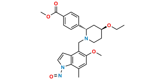 Picture of N-Nitroso Iptacopan Methyl Ester Impurity